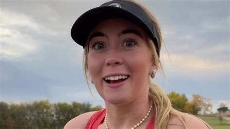 grace charis potn|Grace Charis suffers major wardrobe malfunction as she plays golf